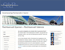 Tablet Screenshot of anwaltinspanien.de